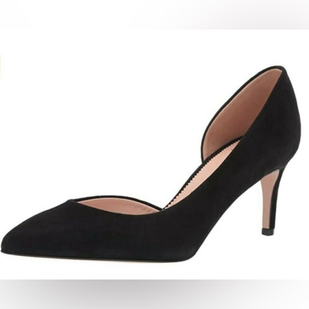 J Crew Colette 65MM Black Suede Pumps